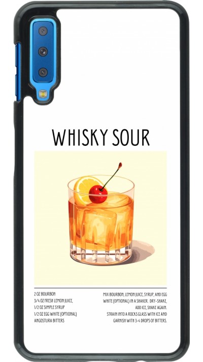Samsung Galaxy A7 Case Hülle - Cocktail Rezept Whisky Sour