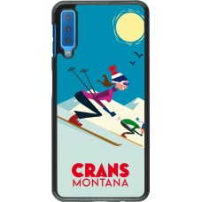 Samsung Galaxy A7 Case Hülle - Crans-Montana Ski Downhill