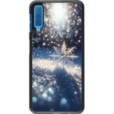 Samsung Galaxy A7 Case Hülle - Schneeflocke Solar Glanz