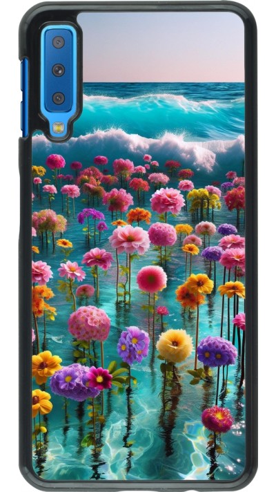 Coque Samsung Galaxy A7 - Flower sea waves