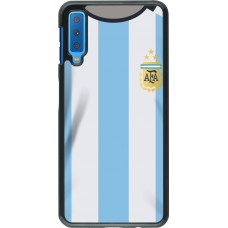 Coque Samsung Galaxy A7 - Maillot de football Argentine 2022 personnalisable