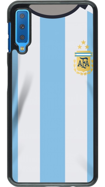 Coque Samsung Galaxy A7 - Maillot de football Argentine 2022 personnalisable