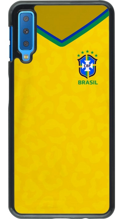 Coque Samsung Galaxy A7 - Maillot de football Brésil 2022 personnalisable