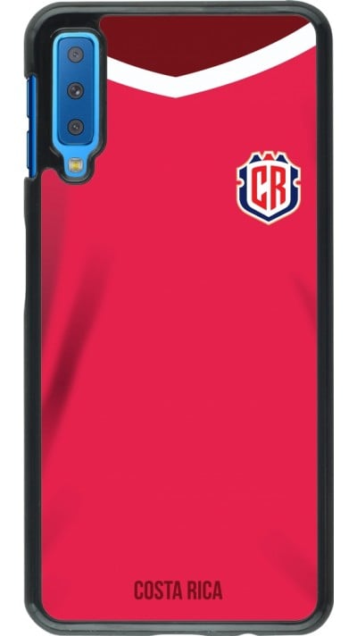 Coque Samsung Galaxy A7 - Maillot de football Costa Rica 2022 personnalisable
