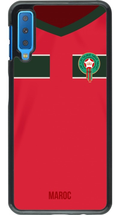 Coque Samsung Galaxy A7 - Maillot de football Maroc 2022 personnalisable