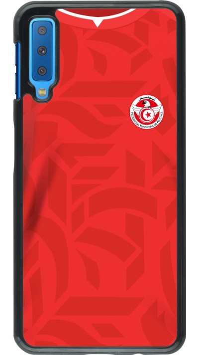 Coque Samsung Galaxy A7 - Maillot de football Tunisie 2022 personnalisable