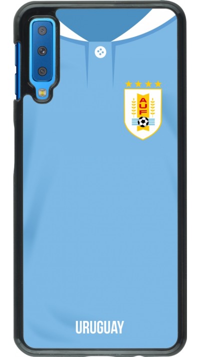 Coque Samsung Galaxy A7 - Maillot de football Uruguay 2022 personnalisable