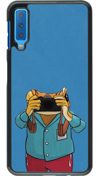 Samsung Galaxy A7 Case Hülle - Frog with camera DTMF