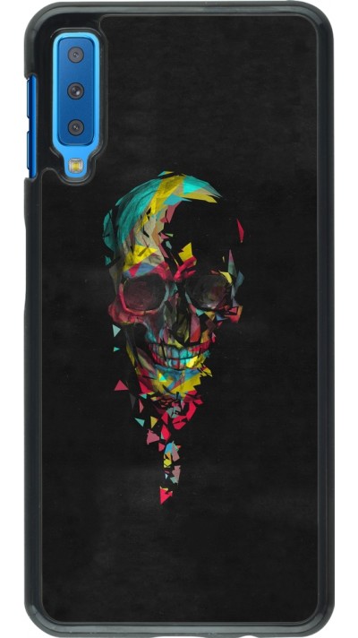 Samsung Galaxy A7 Case Hülle - Halloween 22 colored skull