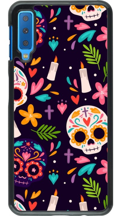 Samsung Galaxy A7 Case Hülle - Halloween 2023 mexican style