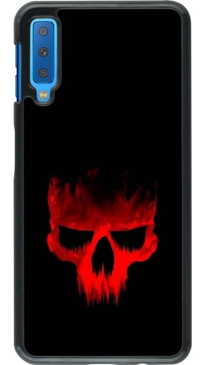 Samsung Galaxy A7 Case Hülle - Halloween 2023 scary skull