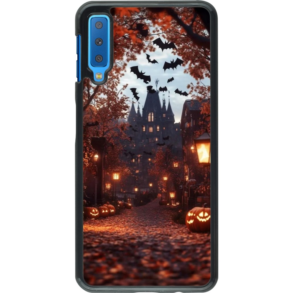 Samsung Galaxy A7 Case Hülle - Halloween 2025 Haunted house