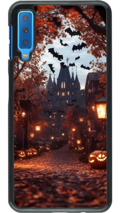 Samsung Galaxy A7 Case Hülle - Halloween 2025 Haunted house