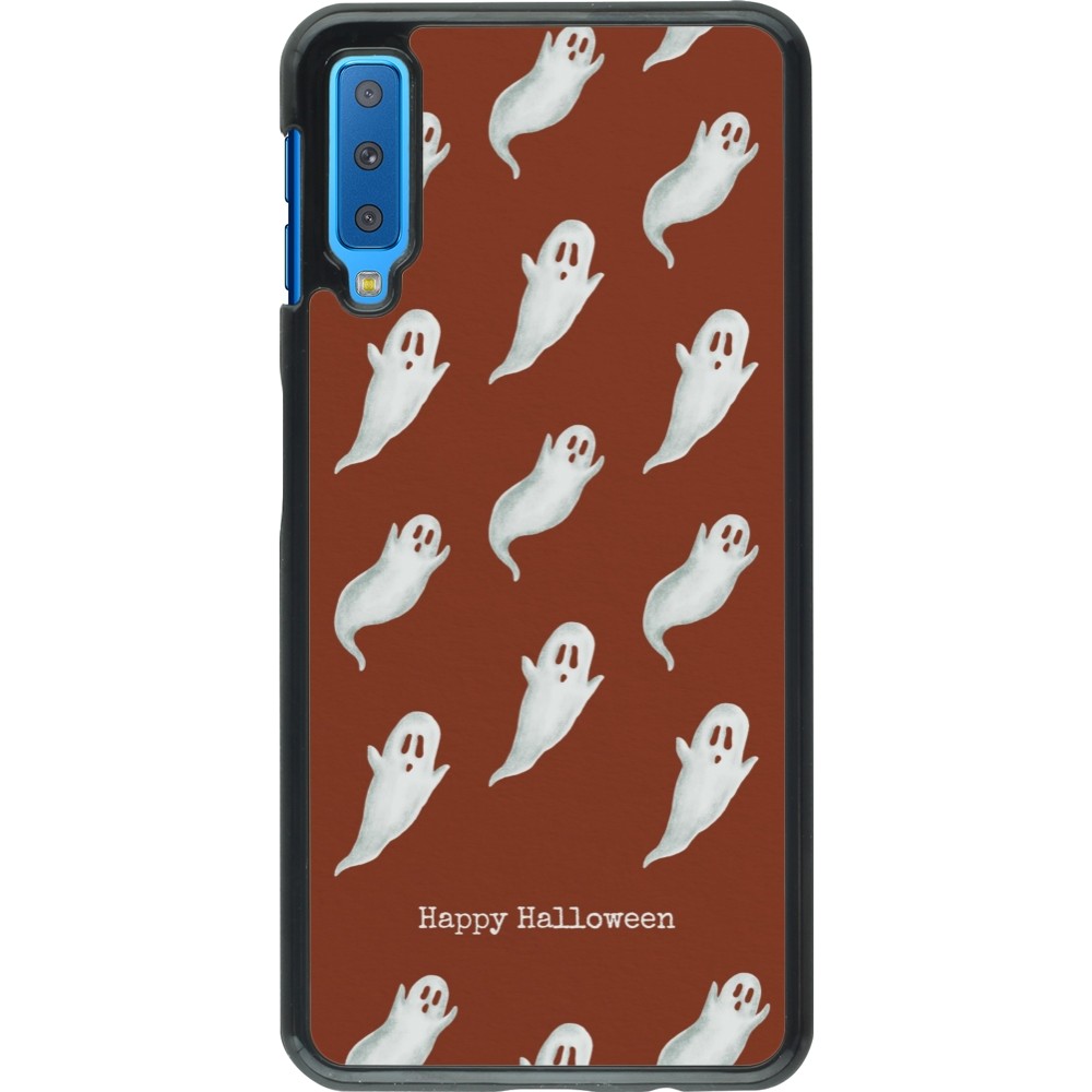 Samsung Galaxy A7 Case Hülle - Halloween 2025 Pattern of ghosts