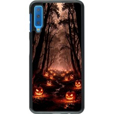 Samsung Galaxy A7 Case Hülle - Halloween 2025 Road of Terrifying Pumpkins
