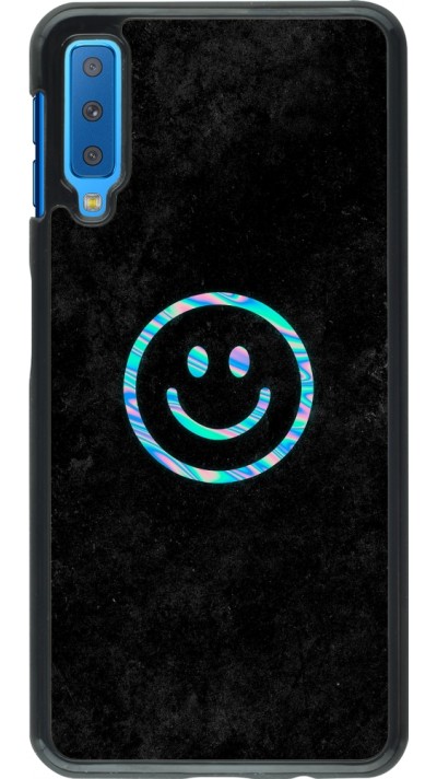 Coque Samsung Galaxy A7 - Happy smiley irisé
