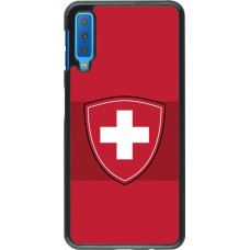 Samsung Galaxy A7 Case Hülle - Hockey World Championship Ecusson Suisse
