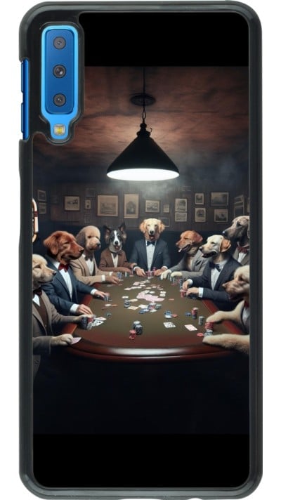 Samsung Galaxy A7 Case Hülle - Die Pokerhunde
