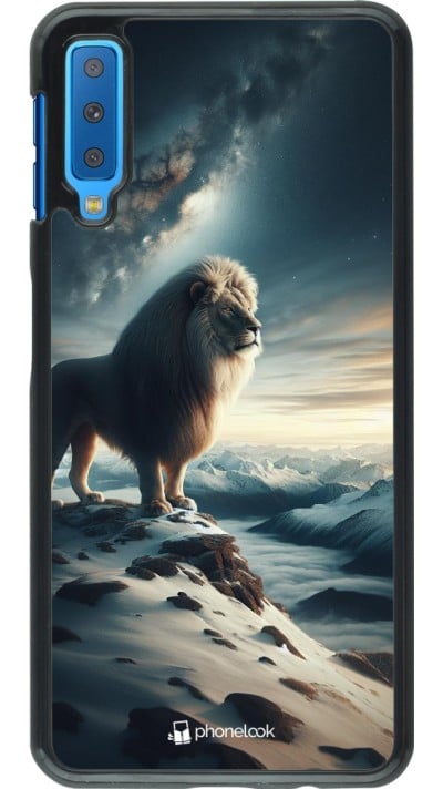 Samsung Galaxy A7 Case Hülle - Der weisse Loewe