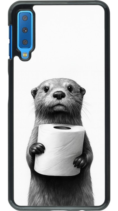 Samsung Galaxy A7 Case Hülle - Otter Toilettenpapier