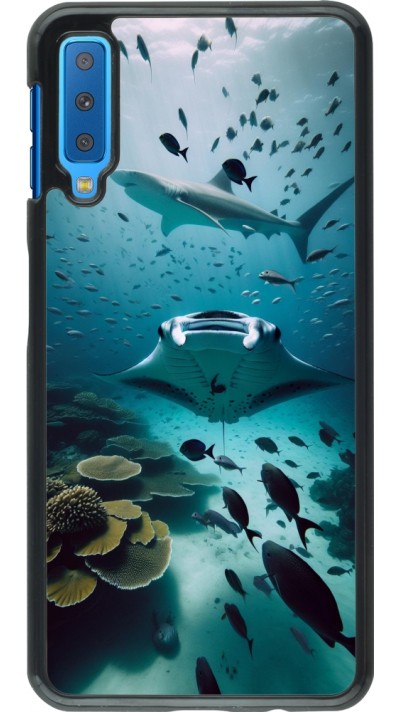 Samsung Galaxy A7 Case Hülle - Manta Lagune Reinigung