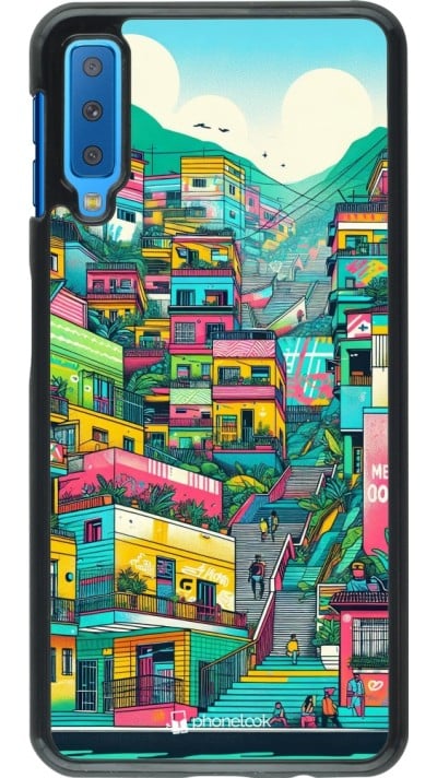 Samsung Galaxy A7 Case Hülle - Medellin Comuna 13 Kunst