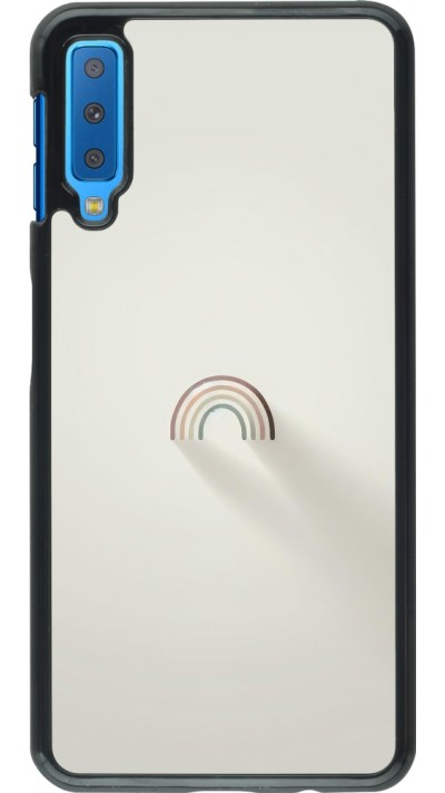 Samsung Galaxy A7 Case Hülle - Mini Regenbogen Minimal