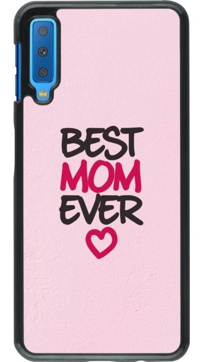 Samsung Galaxy A7 Case Hülle - Mom 2023 best Mom ever pink