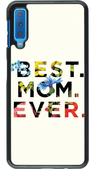 Samsung Galaxy A7 Case Hülle - Mom 2023 best Mom ever flowers