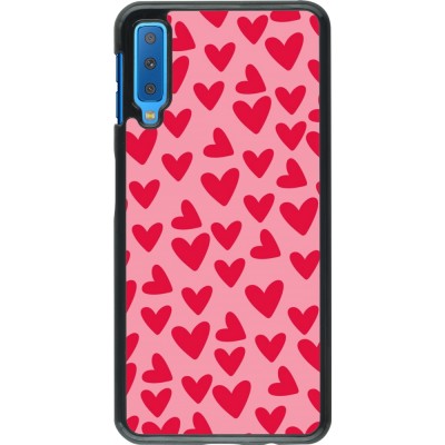 Coque Samsung Galaxy A7 - Mom 2024 petits coeurs