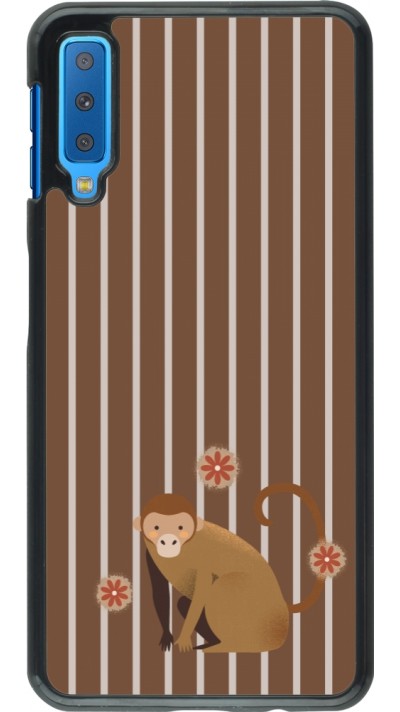 Coque Samsung Galaxy A7 - Monkey with stripes