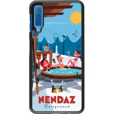 Samsung Galaxy A7 Case Hülle - Nendaz Mountain Jacuzzi