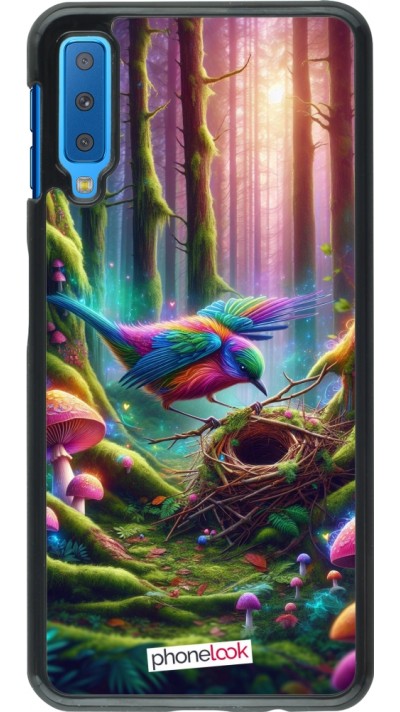 Coque Samsung Galaxy A7 - Oiseau Nid Forêt