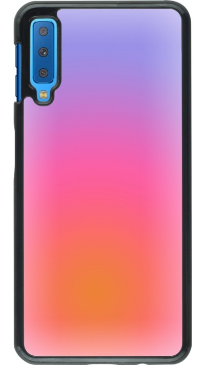 Samsung Galaxy A7 Case Hülle - Orange Pink Blue Gradient