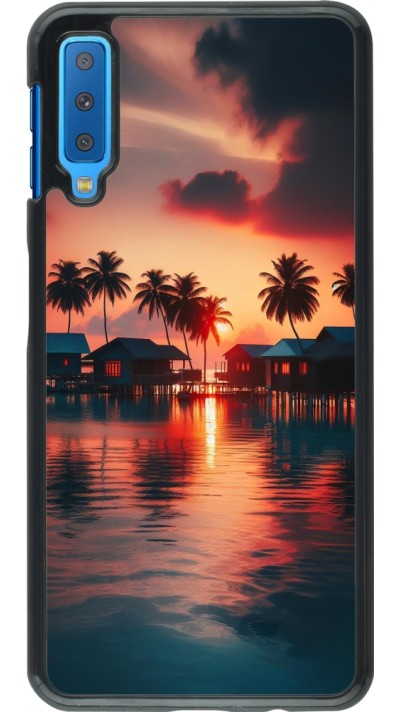 Samsung Galaxy A7 Case Hülle - Paradies Malediven