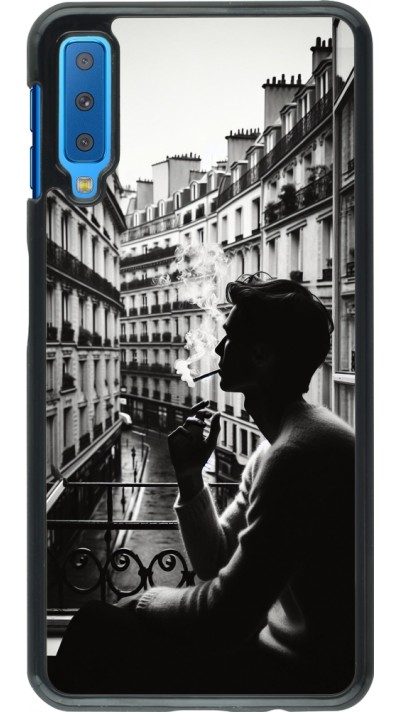 Samsung Galaxy A7 Case Hülle - Parisian Smoker