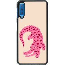 Coque Samsung Galaxy A7 - Pink crocodile 2026