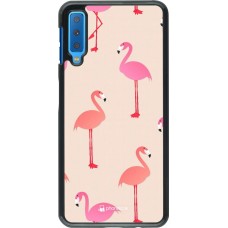Coque Samsung Galaxy A7 - Pink Flamingos Pattern