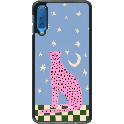 Coque Samsung Galaxy A7 - Pink leopard with stars 2026