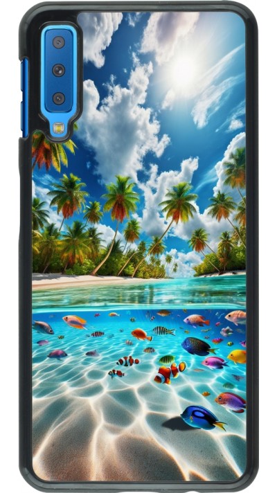 Samsung Galaxy A7 Case Hülle - Strandparadies