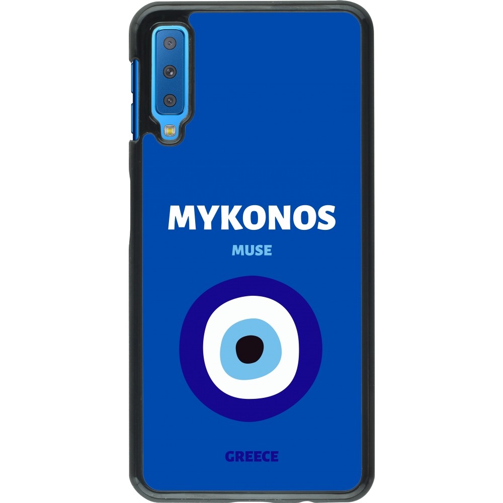 Samsung Galaxy A7 Case Hülle - Pop Summer Destination Mykonos