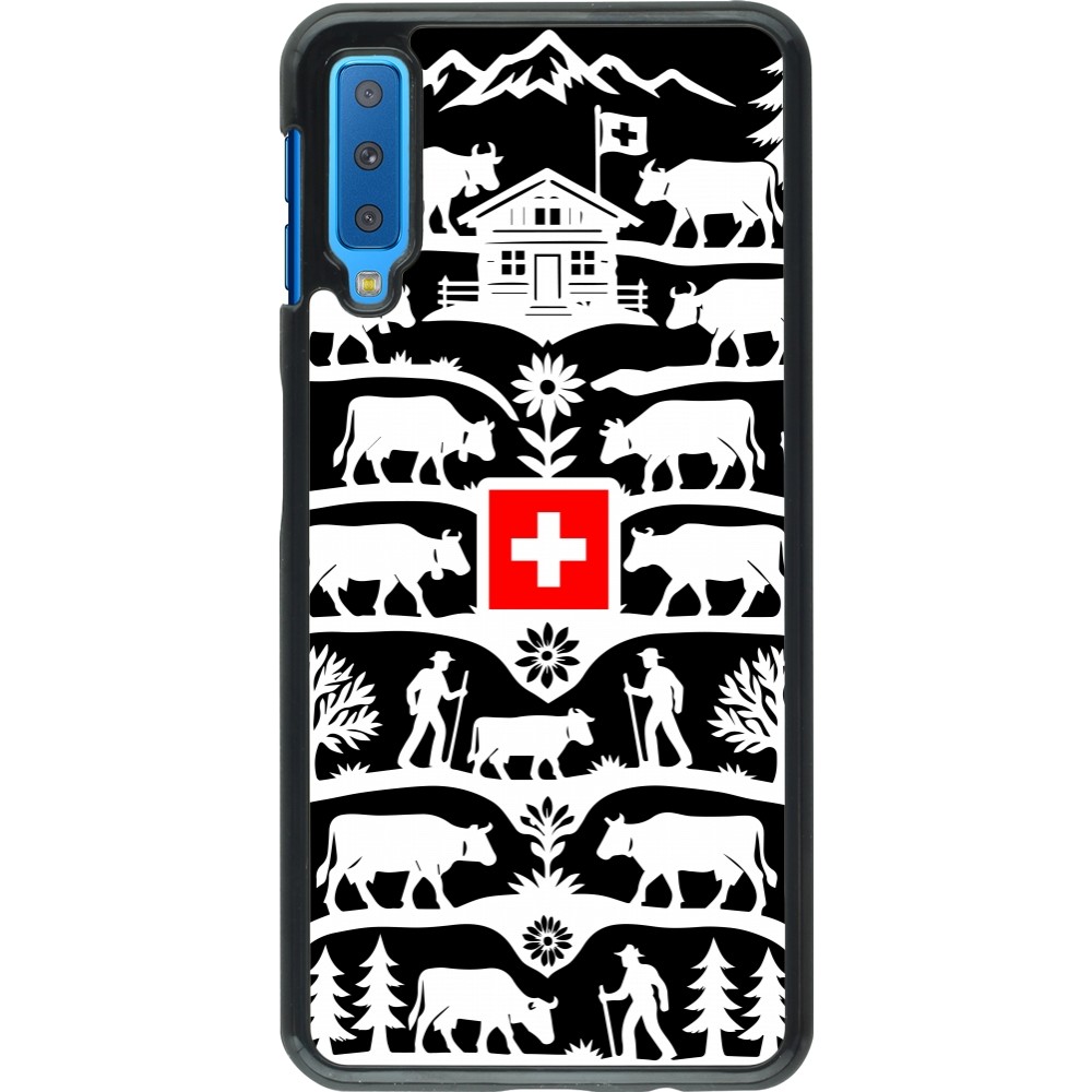 Samsung Galaxy A7 Case Hülle - Poya Schweiz 3 schwarz