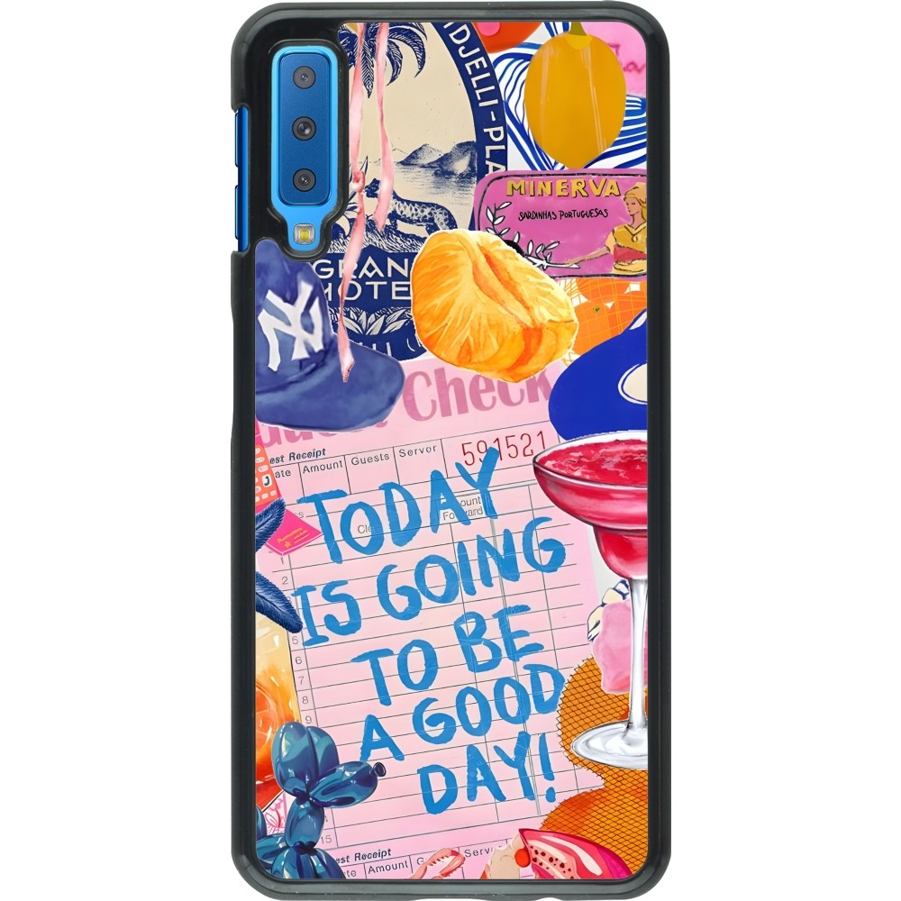 Samsung Galaxy A7 Case Hülle - Preppy Today is Going to be a good day