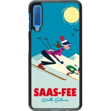 Samsung Galaxy A7 Case Hülle - Saas-Fee Ski Downhill