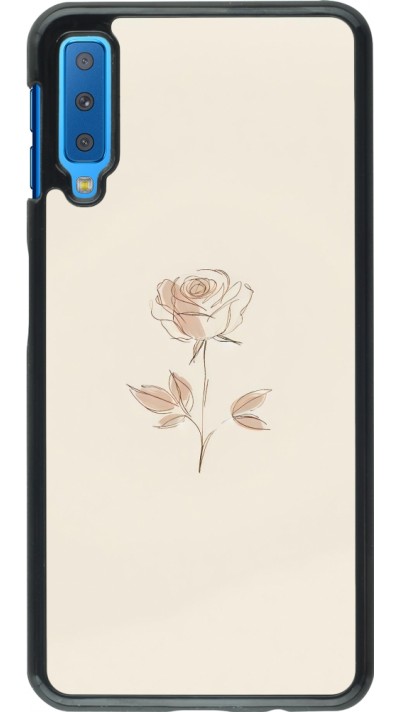 Samsung Galaxy A7 Case Hülle - Rosa Sand Minimalistisch