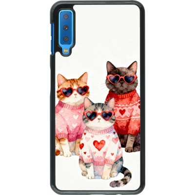 Coque Samsung Galaxy A7 - Saint Valentines Day 26 Cat Love
