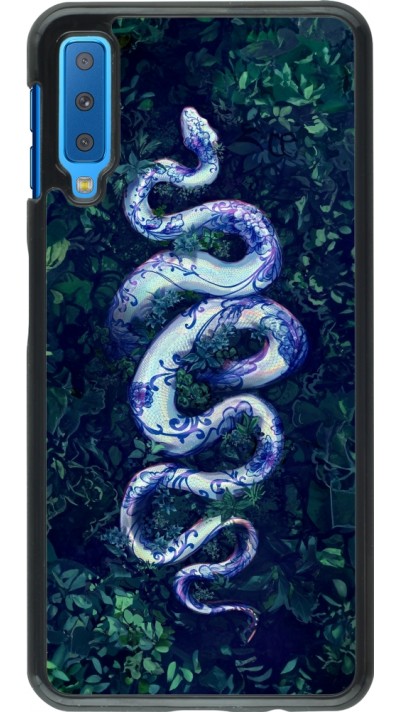 Coque Samsung Galaxy A7 - Serpent Blue Anaconda