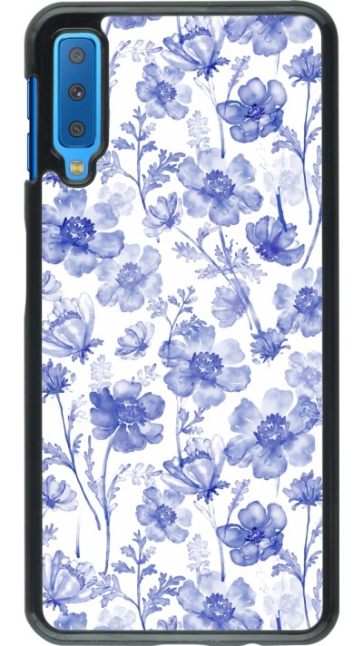 Coque Samsung Galaxy A7 - Spring 23 watercolor blue flowers