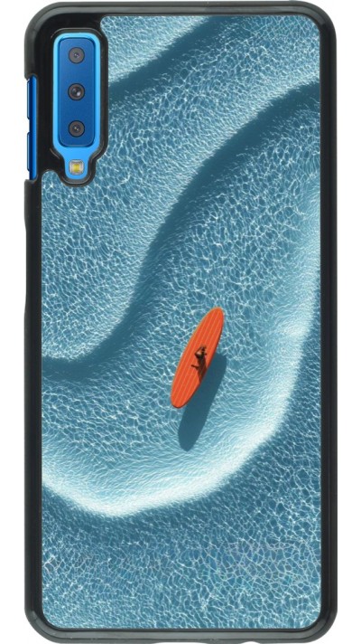Samsung Galaxy A7 Case Hülle - Orange surf Summer 2026