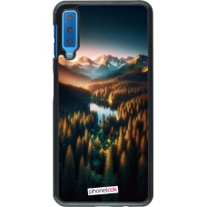 Coque Samsung Galaxy A7 - Sunset Forest Lake
